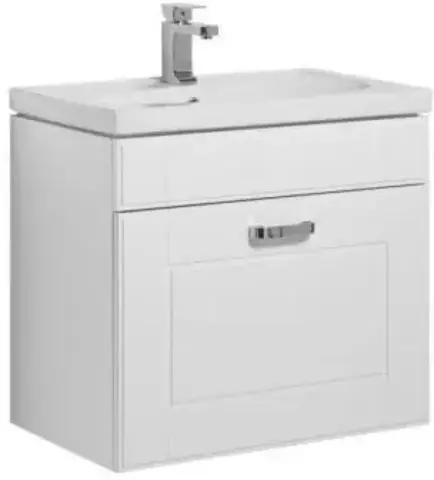 Aquanet 189158 Компл.1 - Тумба Рондо-60 1 ящик цв.белый (189158)
