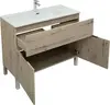 Aquanet 274136 Тумба с раковиной Алвита new 100 напольная 1 ящ., 2 дв.цв.дуб веллингтон белый (274136)
