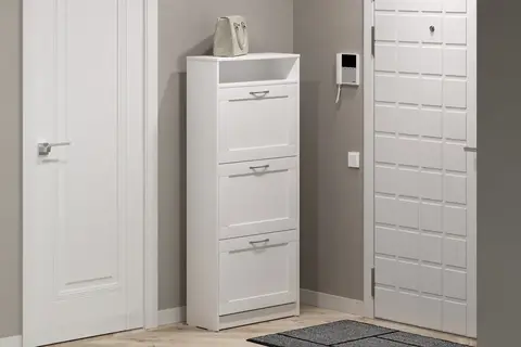 Тумба для обуви СИРИУС 60*143 белая 