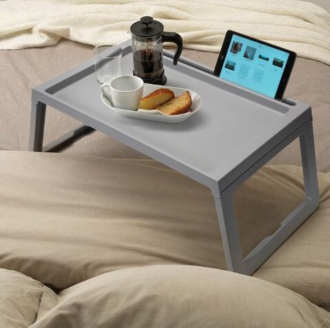 Поднос на ножках Bricka, размеры: 65*35,5*27 см., материал: полипропилен, цвет: серый