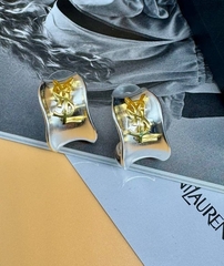 Серьги широкие полуконго style by YSL