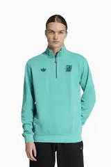 Кофта adidas Liverpool FC 25/26 Terrace Icons Half-Zip - бирюзовый