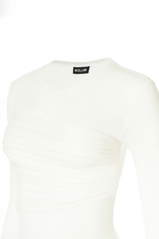 “Silhouette” Лонгслив с драпировкой на груди