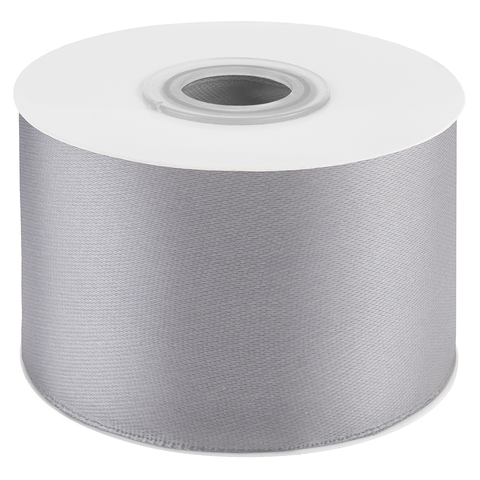 Лента Атласная (5см*22,85м) Серебро.