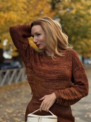 Мастер-класс по вязанию спицами джемпера 