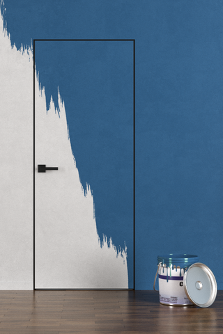 Межкомнатная дверь Zadoor FiloMuro ПГ Elen ALU Black