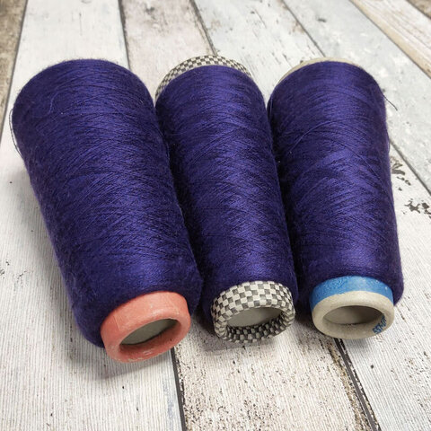 Лот 2. Кашемир с шелком CARIAGGI JAIPUR 2/56 синий чернильный