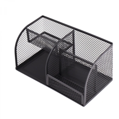 
          Подставка-органайзер д/канцтоваров, Alingar, металлическая, 20,7 см * 10,5 см*10,6 см, 4 отделения, черный