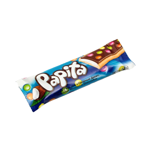 Печенье PAPITA с кокосом и сахарным драже покрытое молочным шоколадом 33г