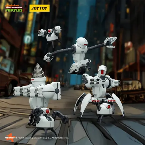Фигурки Роботы-охранники Роудкилл Роднеис из мультфильма Черепашки Ниндзя 1/18