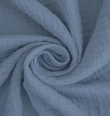 Ткань Муслин, 115 гр/м2, 100% хлопок, ш. 140 см, деним