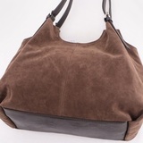 Сумка Саломея 456 эко-замша шоколад