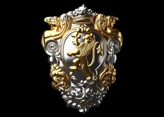 Силиконовый молд № 2062 Герб щит