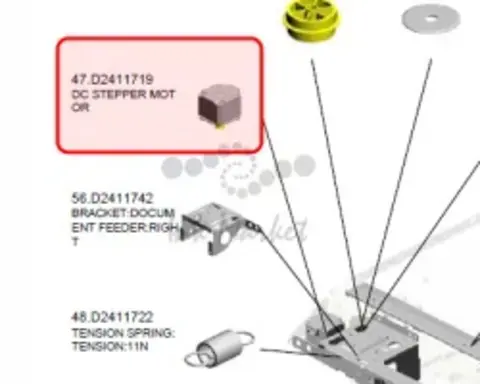 D2411719_Techpack - Шаговый двигатель Ricoh DC STEPPER MOTOR (Тех.Упаковка)