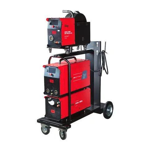 Сварочный полуавтомат Fubag XMIG 500T DW PULSE  + Подающий механизм DRIVE XMIG DW PULSE  + Горелка FB 550W 3m  + Блок жидкостного охлаждения Cool XMIG  + Шланг-пакет 5 метров 95мм2 14 pol с жидкостным охлаждением + Тележка XM