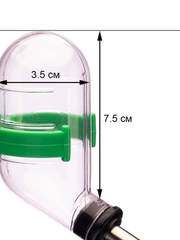 Поилка для грызунов, цвет зеленый, 60 мл