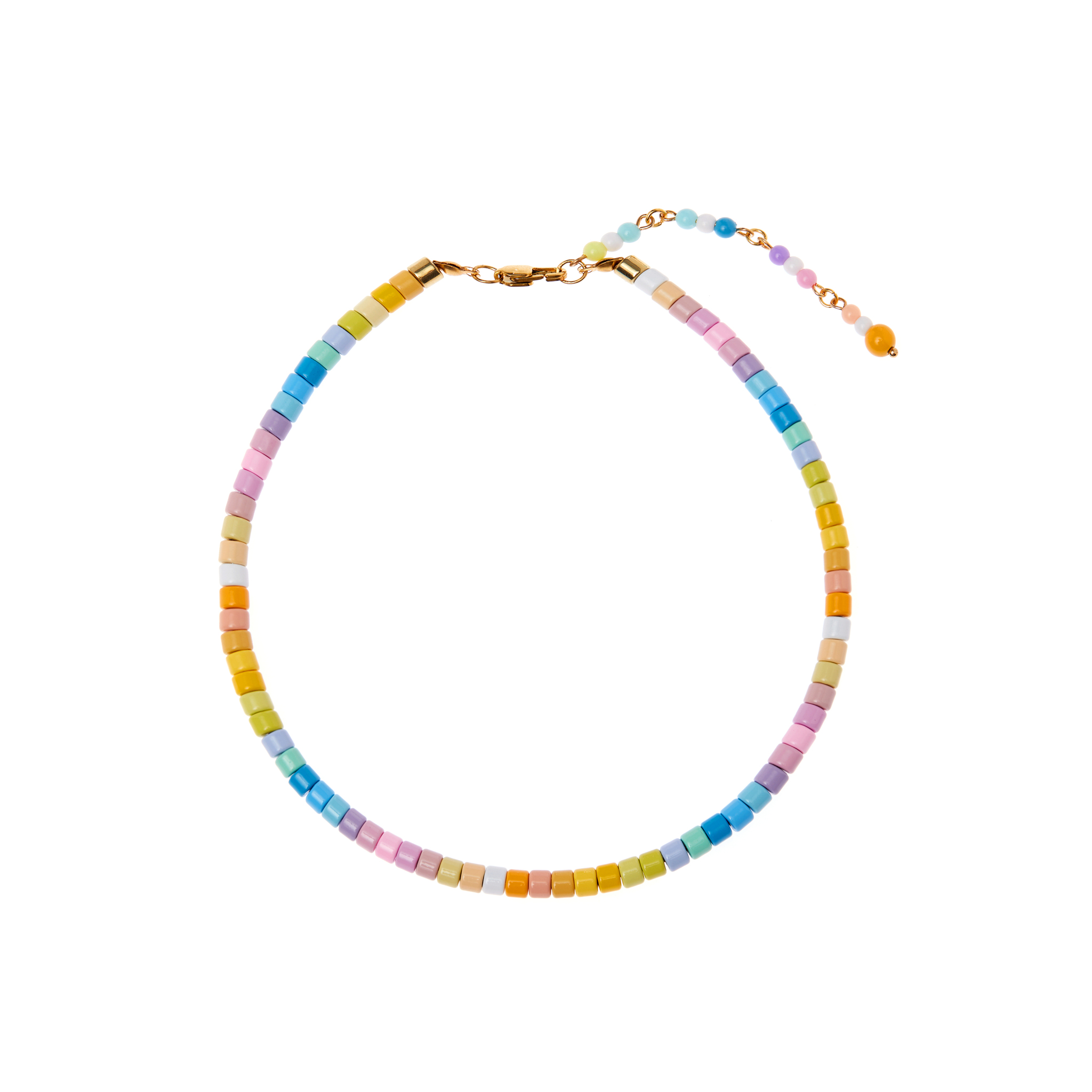 DÉJÀ VU Колье Colorful Pastel Necklace déjà vu колье snake medallion necklace – multi