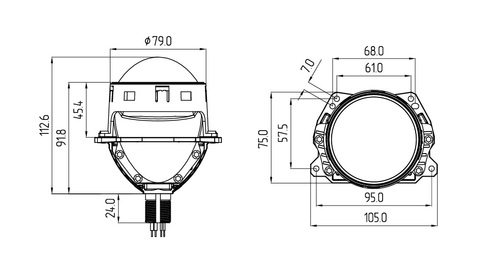 Светодиодные линзы MTF Light TD01K5-24 Technik Division 3