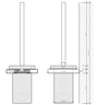 Decor Walther 0848000 Decor Walther DW 94 Туалетный ершик, подвесной, цвет: хром (Снято с пр-ва)