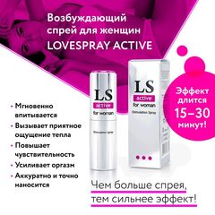 Спрей-стимулятор для женщин Lovespray Active Woman - 18 мл. - 
