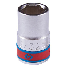 KING TONY (433519S) Головка торцевая стандартная шестигранная 1/2", дюймовая 19/32"