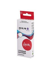 Струйный картридж Sakura 2048C001 (481XL Photo-Black) для Canon PIXMA TS8140, TS9140, водорастворимый тип чернил, фото-голубой, 12 мл., 4700 к.