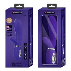Фиолетовый вибростимулятор-кролик Thomas - 20,5 см. - 