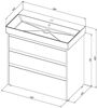 Aquanet 302477 Тумба Nova Lite 85 (SLIM SYNERGY) 3 ящ. цв. дуб рустикальный (302477)