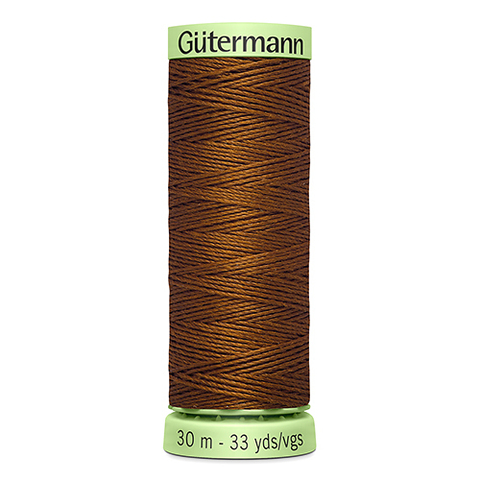 Нить Top Stitch 30/30 м для декоративной отстрочки, Gutermann, 650 золотисто-каштановый