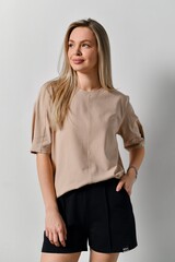 Фуфайка (футболка) женская Гретта-2 Виотекс БЕЖЕВЫЙ