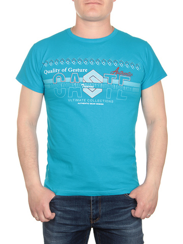 17625-4 футболка мужская, голубая