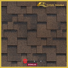 Гибкая черепица ТехноНиколь SHINGLAS Аккорд Коричневый 3 м2/уп (Однослойная)
