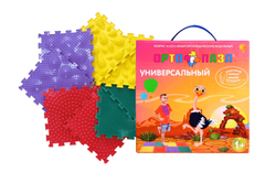 Коврик массажный (ортопедический) модульный "ОРТО ПАЗЛ" МИКС "Универсальный", 8 модулей