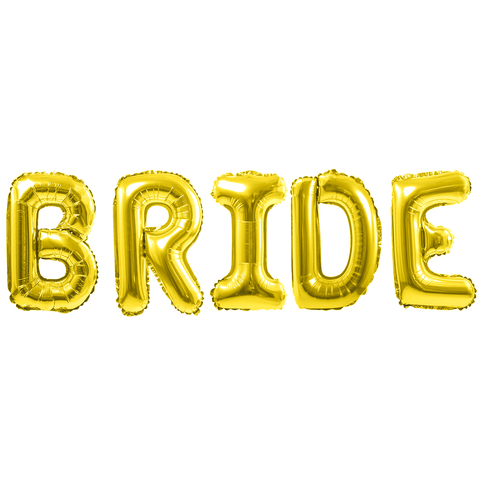 Шары Буквы Bride золото