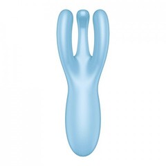 Клиторальный вибростимулятор Satisfyer Threesome 4 Connect App голубой