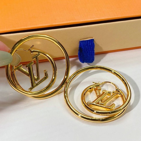 Серьги кольца Louis Vuitton