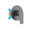 Aquatek AQ1166BGM AQ1166BGM БЕТТА смеситель для душа (внешняя и скрытая часть), шлиф. черный хром