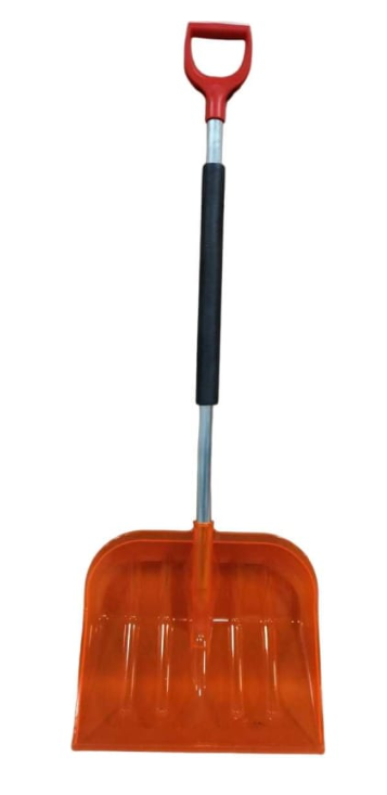 Лопата снегоуборочная поликарбонатная, алюминиевый черенок, AMSTERDAM, 420х460мм