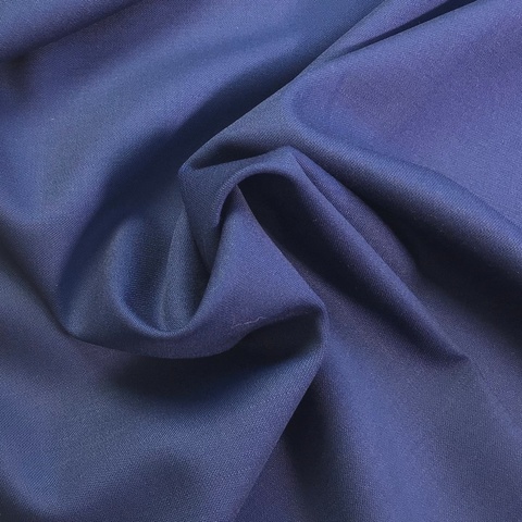 Ткань костюмно-плательная ткань цвет темно-синий 3227