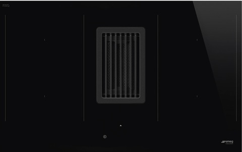 Индукционная варочная панель со встроенной вытяжкой Smeg HOBD482D