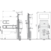 AlcaPlast AM101/1500L Скрытая система инсталляции для сухой установки, для людей с ограниченными возмож