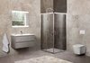 BelBagno UNIQUE-A-2-75/90-C-Cr Душевой уголок квадратный  Две раздвижные двери. Стекло 5 мм, прозрачное, хром