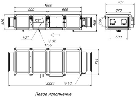 Breezart 2000 Lux F AC 15 - 380/3 Приточная установка с электрическим нагревателем