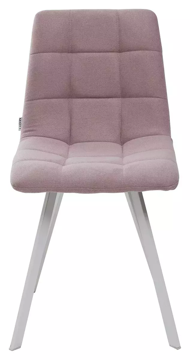 Стул CHILLI SQUARE UF860-04B сиреневый, ткань/ белый каркас М-City