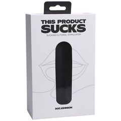 Черный вакуумный клиторальный стимулятор This Product Sucks - 