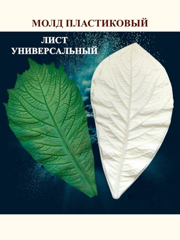 Молд лист 26х13см 