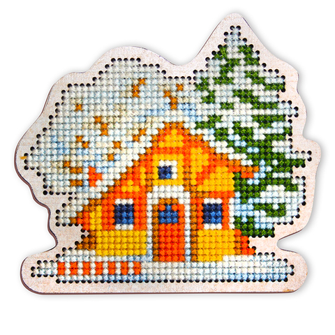 Коллекция:	Вышивка по перфорированной форме¶Название по-английски:	Wooden cross-stitch kit¶Название