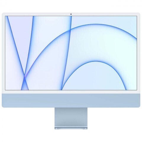 Моноблок Apple iMac 24  Apple M1 chip with 8‑core CPU and 8‑core GPU, 16GB RAM( Z12X000AS) 512GB SSD - Blue