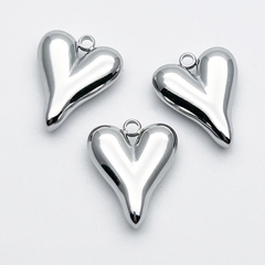 Подвеска Сердце, сталь, размер 18*14 мм, цена за 1 шт