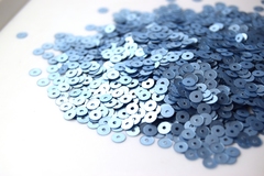 Пайетки плоские 4 мм. Azzurro (606W)